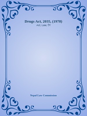 Drugs Act, 2035, (1978)